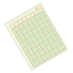 Adams Columnar Analysis Pad, 8 Column Ledger, 8.5" x 11", 100 Pages (50 Sheets), Green, 3 Hole Punch, for Accounting, Bookkeeping & Data (ACP85118)
