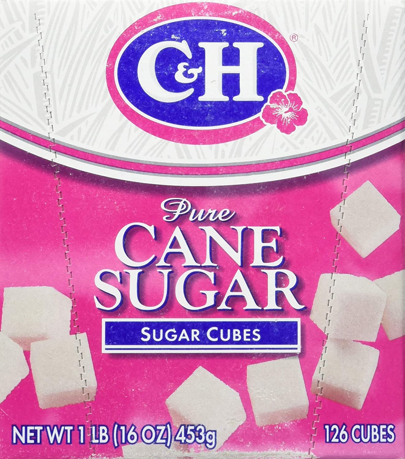 C&H Sugar Cubes 126 Count 16oz Box (Pack of 4)