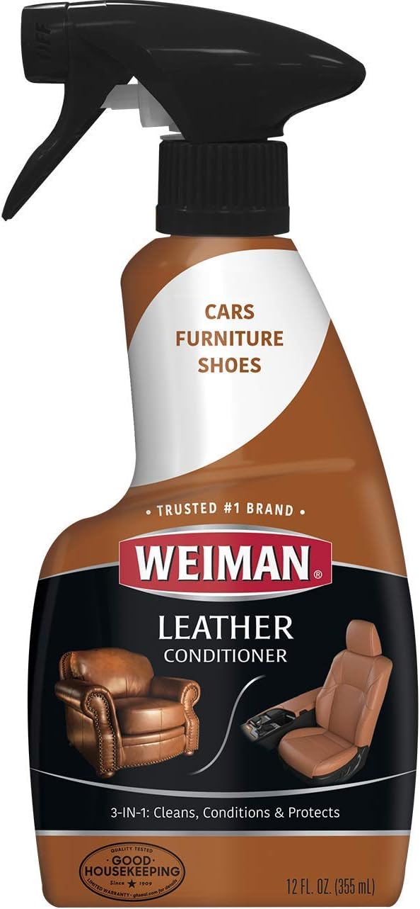 Weiman Products Leather Cleaner & Conditioner Trigger; 12 Fluid Ounces
