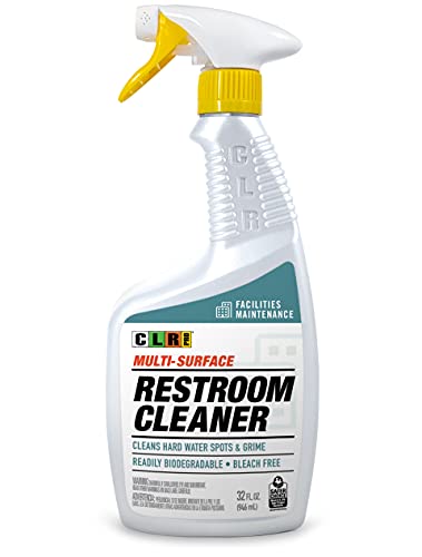 CLR PRO Industrial Bathroom Cleaner - Multi-Surface Spray Cleans Hard Water Spots & Restroom Grime\ 32 Ounce Spray Bottle