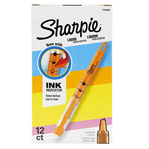 Sharpie Accent Accent Liquid Pen Style Highlighter\ Chisel Tip\ Fluorescent Orange\ 12/Pack (1754466)