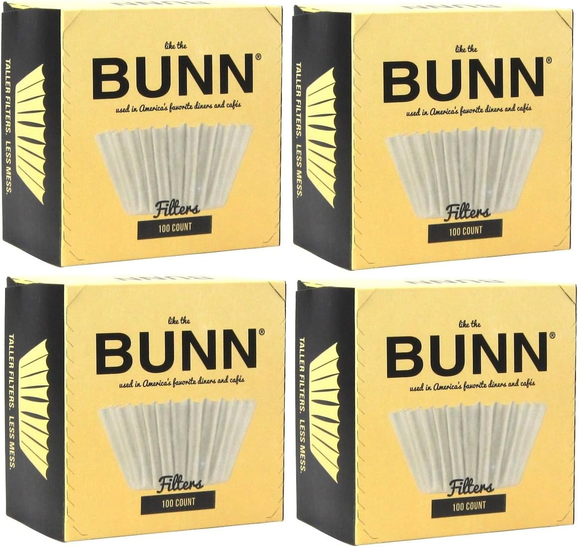 BUNN BCF100-B 100-Count Basket Filter (Pack of 4)