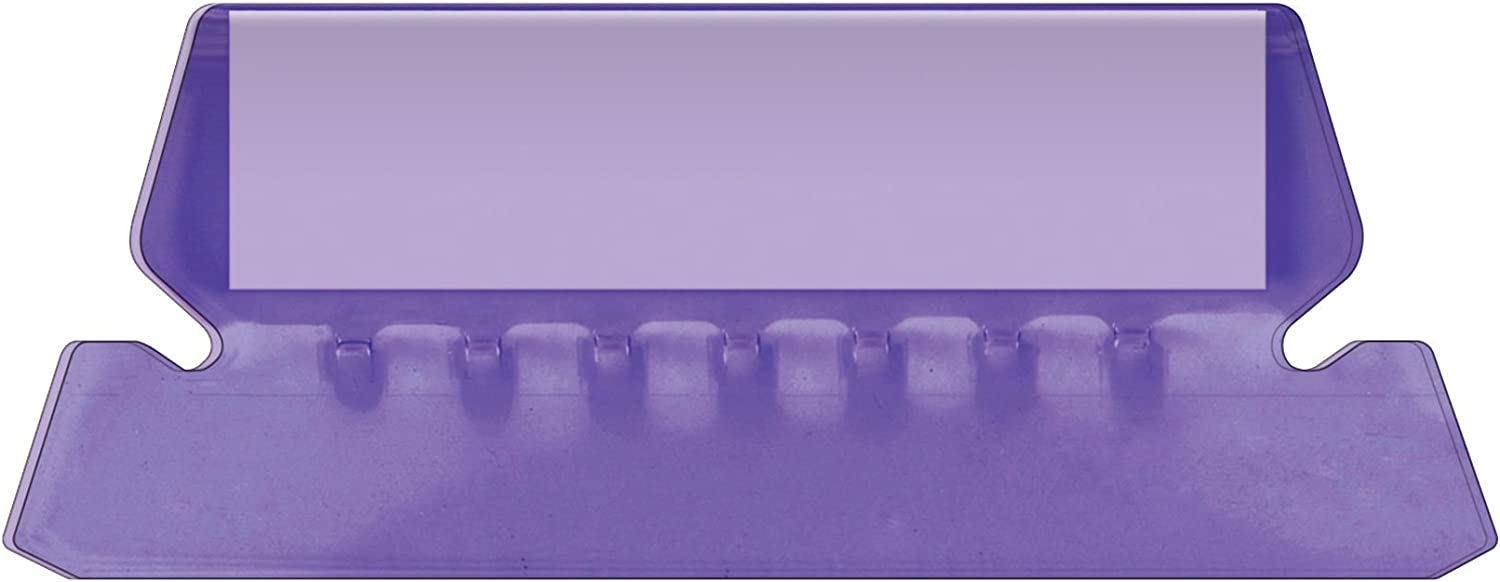 '''Pendaflex Hanging Folder Tabs\ 2''''\ Clear Violet\ 25 Tabs and Inserts per Pack (42 VIO)'''