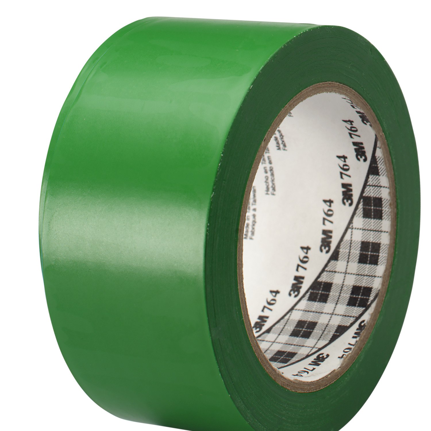 3M Vinyl Tape\ 764\ 2 in by 108 ft\ Green\ Social Distancing\ Floor & Safety Marking\ 1 Pack